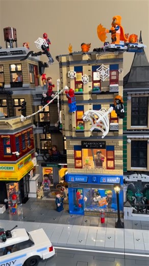 AOB | Introducing!! Spider-Man Assembly Square!!! Loved every minute of combining and expanding these sets into a modular. #lego #legospiderman... | Instagram