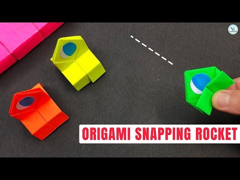 How to Make an Origami Snapping Rocket - Easy Paper Craft Tutorial