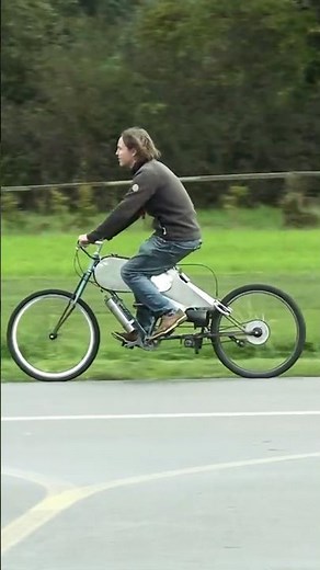 Homebuilt Bicycle Powered by an RC Jet Engine! 🔥