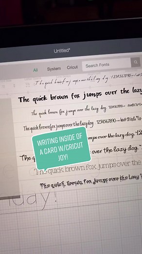 Writing Inside a Card with Cricut Joy | Tips and Tricks