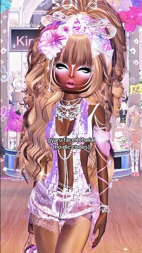 gyaru face tutorial (no dlc codes needed) ✨ #dresstoimpress #dti #viral #fy #fyp #roblox