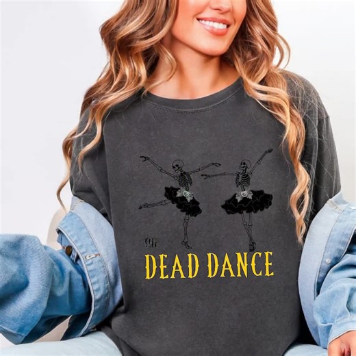 The Dead Dance Shirt | Dancing Skeleton Halloween Tee | Lady Gaga Inspired Festival Outfit - Etsy