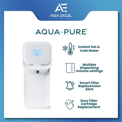 AQUAPURE HCD-3C AQUA-PURE™ WHITE HOT AND COLD COUNTER TOP FILTERED WATER DISPENSER | Lazada Singapore