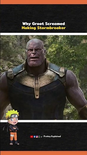 Why Groot Screamed Making Stormbreaker