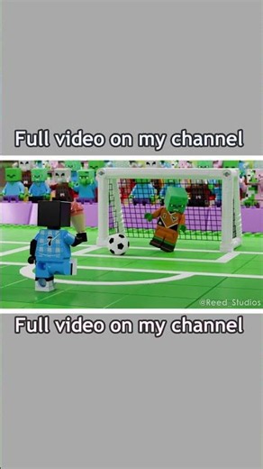 LEGO Enderman scores a football goal with ice in his hand! ⚽😃