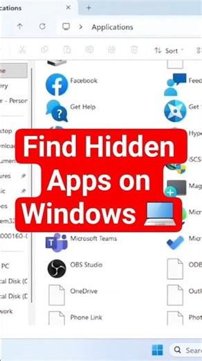 Find Hidden Apps on Windows 💻