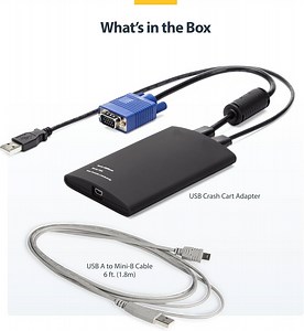 [Hot Item] Portable Laptop Crash Cart Adapter, USB/VGA Kvm Console, File Transfer & Video Capture