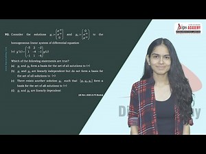 CSIR NET Maths 26 Nov 2020 | ORDINARY DIFFERENTIAL EQUATION | Question Discussion | DIPS ACADEMY
