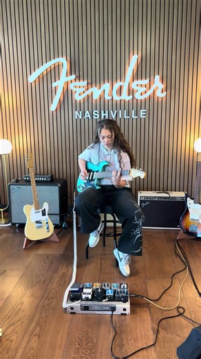 Sit down with Sophie Shredz and her American Professional Classic Stratocaster. ⚡️