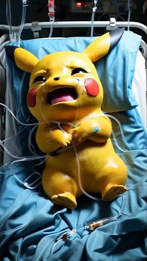 Crying in the ICU: Pikachu's Story #pikachu #icu #shinypokemon #cry #sad #sadstory #sadstatus