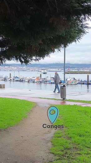 Cangas en días 🩶 grises tamén e bonita #turismo #galicia #CeciChapela #QueVerTurismo #cangasdelmorrazo