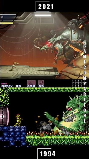 This is how 27 years of graphics evolution look - Metroid Kraid Evolution