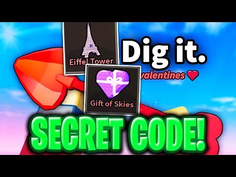Dig it VALENTINES UPDATE CODES EIFFEL TOWER SHOWCASE! ROBLOX DIG IT CODES 2025