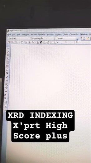 XRD INDEXING USING Xprt High Score...#iit #reels #trending #subscribe