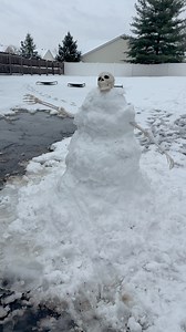 #1 reason for keeping your skeletons handy after Halloween! Skelly snowman and skelly snow angel! Larry made the perfect snowman 😂 #snow #skeletons #Christmas #Halloween #everydayishalloween | Skeletons on Kerth Road