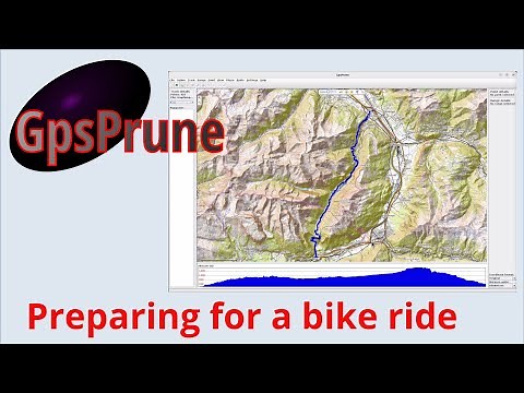 GpsPrune - preparing a bike ride