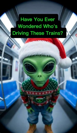 Alien Scared At The Sight Of The Conductor 👽🥊 #Aliens #cats #funny #shorts