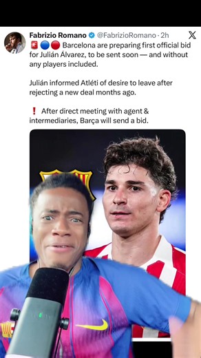 Barça ap prepare premye offre li pou Julian Alvarez 💙❤️😳 #julianalvarez #alvarez #fcbarcelona #barcelonafc #mercato @Nèg Barça a💙❤️ @BenshleyJr FCB💙❤️🇭🇹🇦🇷 @lenskydesign @ActriceLine💖🐜♋️🧸🇦🇷🌏❤️ @Mama 🤍 ❤️ 💙 @VLADY MEDIA OFFICIEL @Granne brigitte