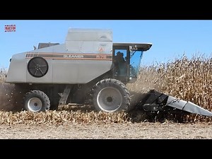 GLEANER R72 Combine Harvesting Corn