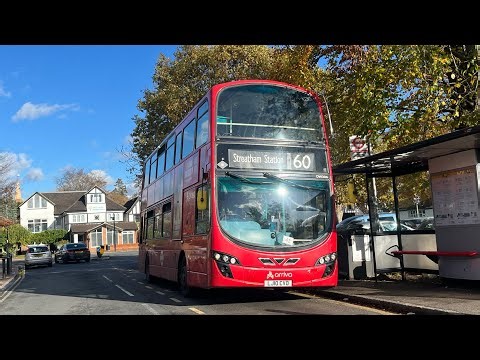 Full Route Visual. Route 60: Old Coulsdon - Streatham Station | Gemini 2 DW306 LJ10 CVO