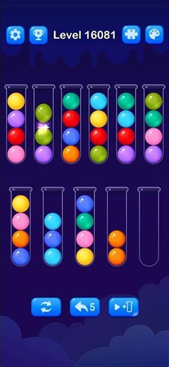 Color Ball game level 16081 #games #ballgame | Ball Sort puzzle #puzzleball #slidepuzzle #blockpuz