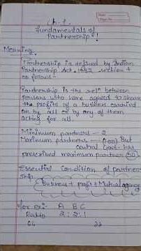 "Class 12 Accountancy Notes | Easy Explanation| Board Exam 2026" Accounts Notes #accountancy # notes