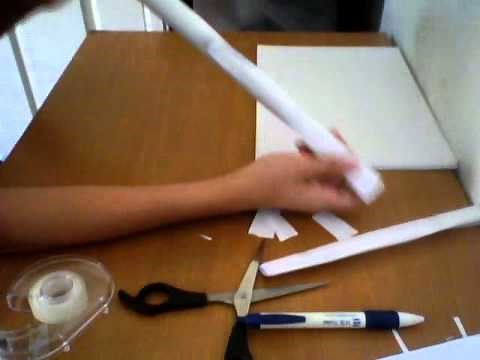 How to make a simple paper gun ( shoots paper bullets )