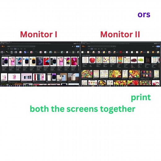 How to take a screenshot of just one screen with dual monitors