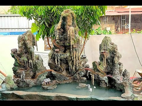 How to create fake mountains with cement