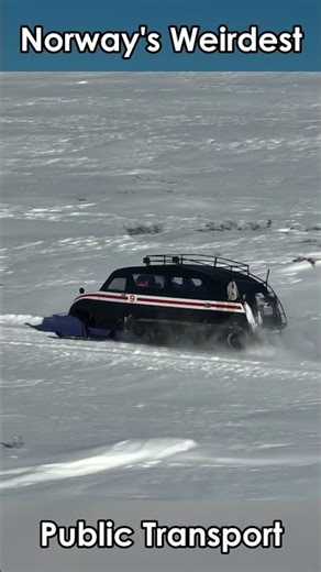 Norway's weirdest public transport: The Jotunheimen Snowcoaches