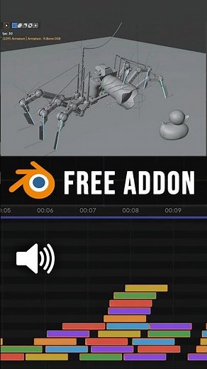 THIS BLENDER ADDON IS INSANE for 3D Sounds 🔊 #blender #b3d