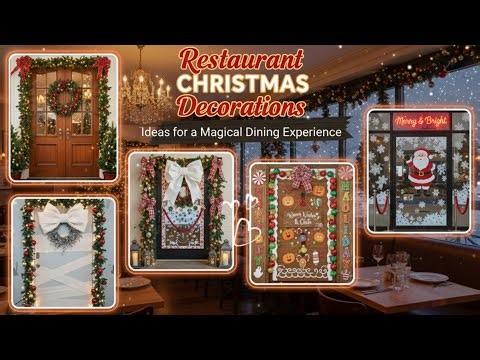 105+ Restaurant Christmas Decorations 2025 | Restaurant Trees, Lights & Centerpieces