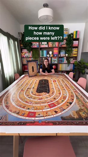 Karen Puzzles on Instagram: "How did I know how many pieces I had placed in the 8000 piece puzzle? I wasn’t sitting there literally counting them. #jigsawpuzzle #jigsawpuzzles #puzzle #puzzles #giantpuzzle"