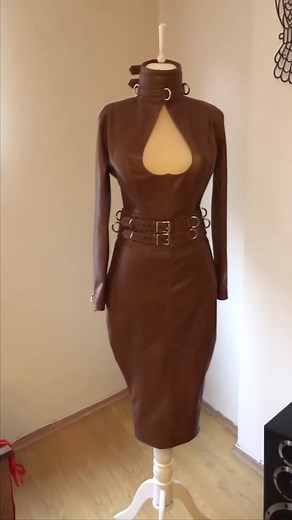 @corfactpro | Leather padlock dress #leatherdress #leatherwork #leatherfashion #leather #leatherbag #leatherjacket #leathergoods #leathershoes... | Instagram