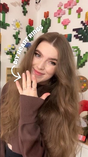 diy paperclip heart rings 🖇️