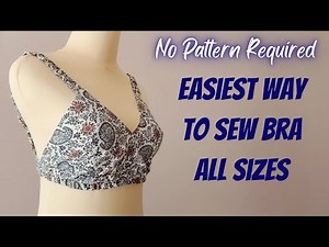 DIY- Full Coverage Bra | Sew In All Sizes | No Pattern Required | Sewing Tips & Tricks