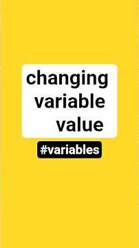 changing variable value (variable) #python #coding #challange
