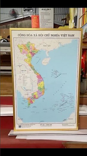 TRANH BẢN ĐỒ VIỆT NAM PHIÊN BẢN MỚI – 2025: 34 TỈNH, THÀNH PHỐ