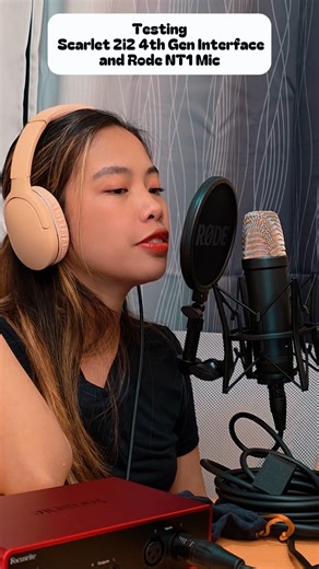 Testing my New Home Recording Gear 🥰 Full video on my channel #homerecording #music