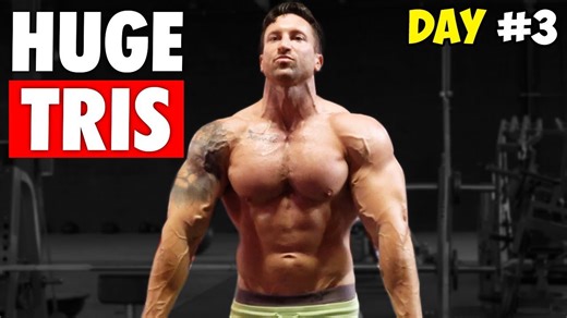 Huge triceps high-volume workout builds serious arm mass