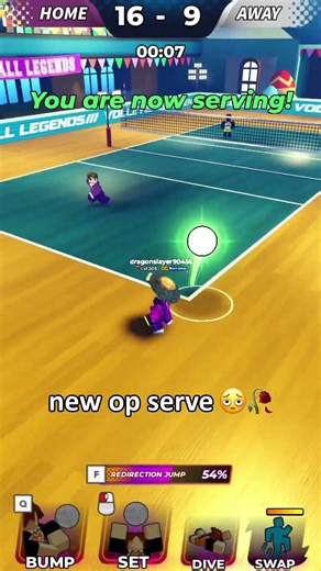 THE NEW BEST SERVE EVER? #shorts #roblox #volleyballlegends #anime #fyp #funny #gaming #trending