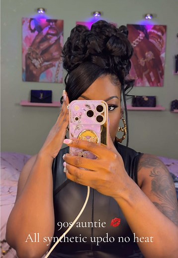 90s Inspired No Heat Hair Tutorial for a Chic Updo