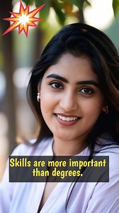 14K views · 266 reactions | Skills are more important than degrees. Your hard work leads to success.  #education #englishlearning # #viralreelsシ #english #motivational #vocabulary | RH Method of Learning English | Facebook