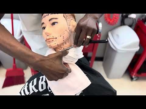 Left handed state board shave demo (14 shave areas) 🔥 💈