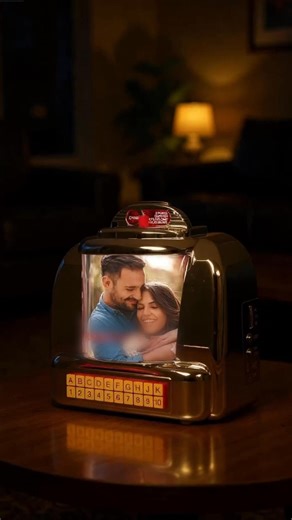 ❤️Custom Mini Jukebox: Add your photo, your song, your text instant nostalgia ✨🎶 🎼Old-school jukebox, new way to say ‘I love you. 🛍️Shop Here>>> https://reurl.cc/RkGolG | Soufeel Amazon