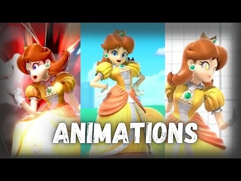 ✿ Super Smash Bros. Ultimate - Princess Daisy Animations ✿