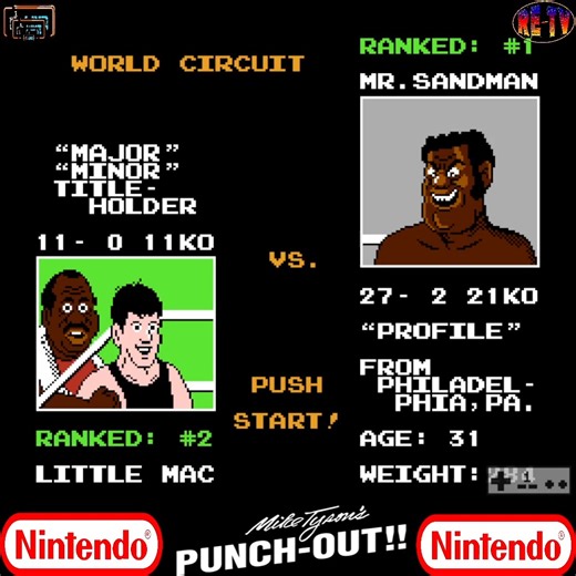 Mike Tyson's Punch-Out- Sandman | Retro-Entertainment TV