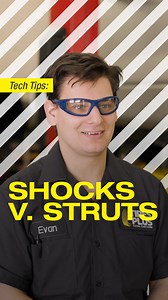 1K views | 퐏퐎퐏 퐐퐔횰퐙  What’s the difference between a shock and a strut? Our tech, Evan, is here to make sure you know the answer  | Tires Plus | Facebook