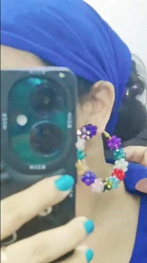 DIY crystal Beads Earrings ✨ | Handmade Beaded Earrings Tutorial #shorts