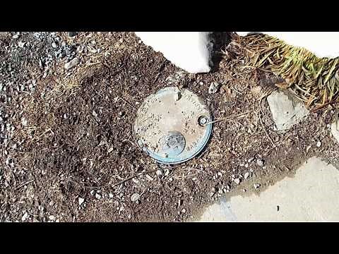 Ford Meter Box Model C-32 Water Meter Box Cast Iron Cover with drilled AMR Plug - Read Below